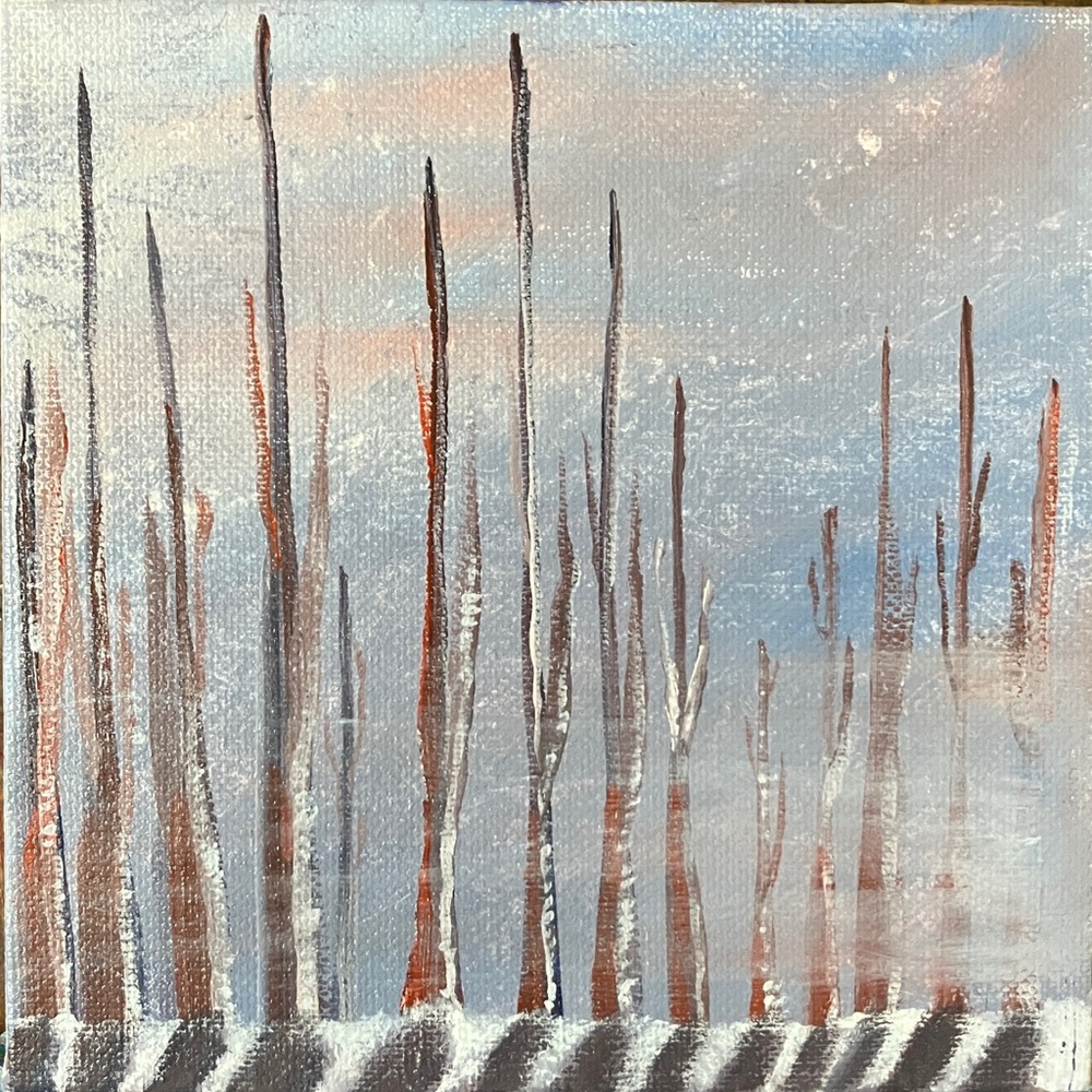 Original Landscape Artwork (6x6 Inch Canvas)